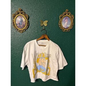 Willie Nelson X Livy Lu Cropped Concert Shirt Sz Large